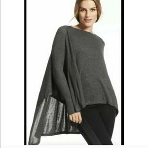 CAbi #564 Multi Topper Tunic Top Asymmetrical Gray